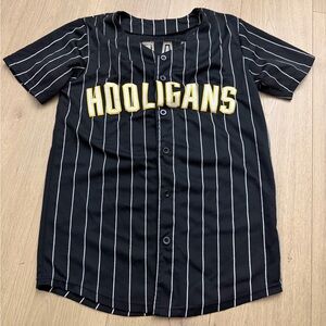 Black Striped hooligans Bruno mars embroidered jersey size small 24k mars